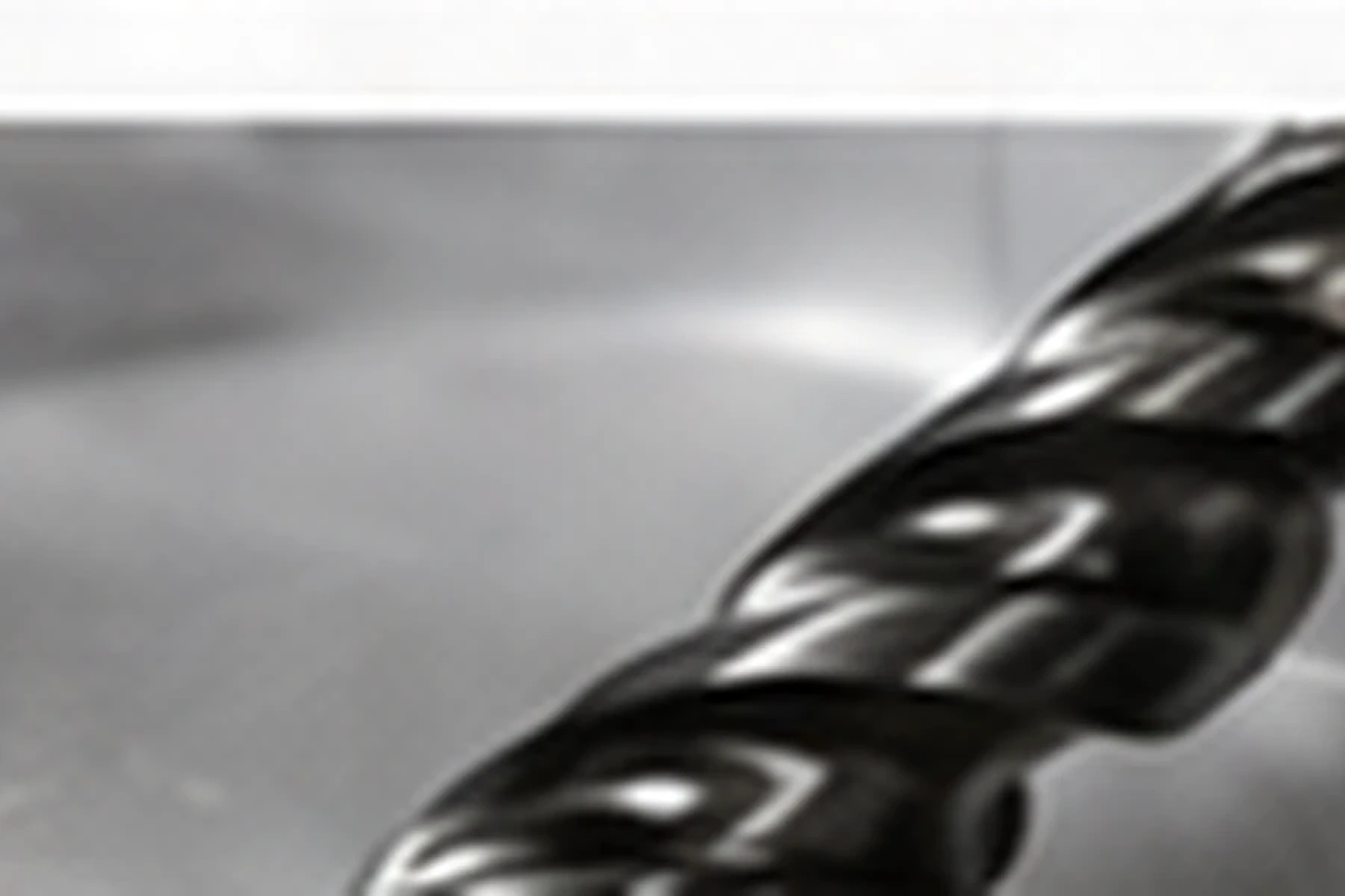 Close-up of a precision custom geometry drill